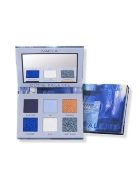NABLA Cutie Midnight Blue Vegan 6 Pan Eyeshadow Palette Full Size NWT